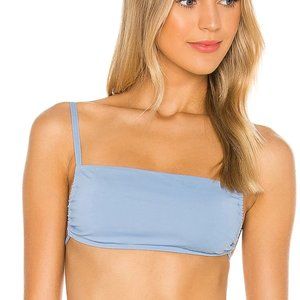 NWT WeWoreWhat Leigh Bikini Top in Dusk Blue